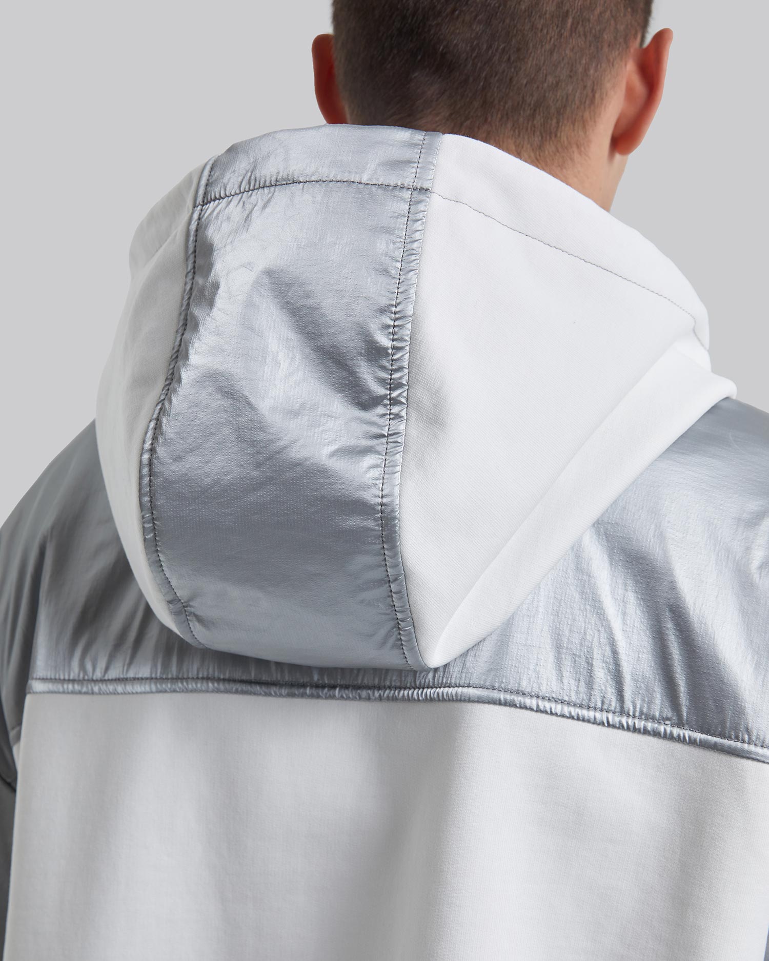 Two-Tone Paneled Hoodie image 5
