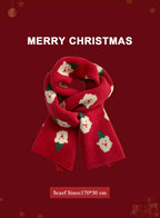 Soft &amp; Warm knitted Christmas scarf - Rosy, OS image