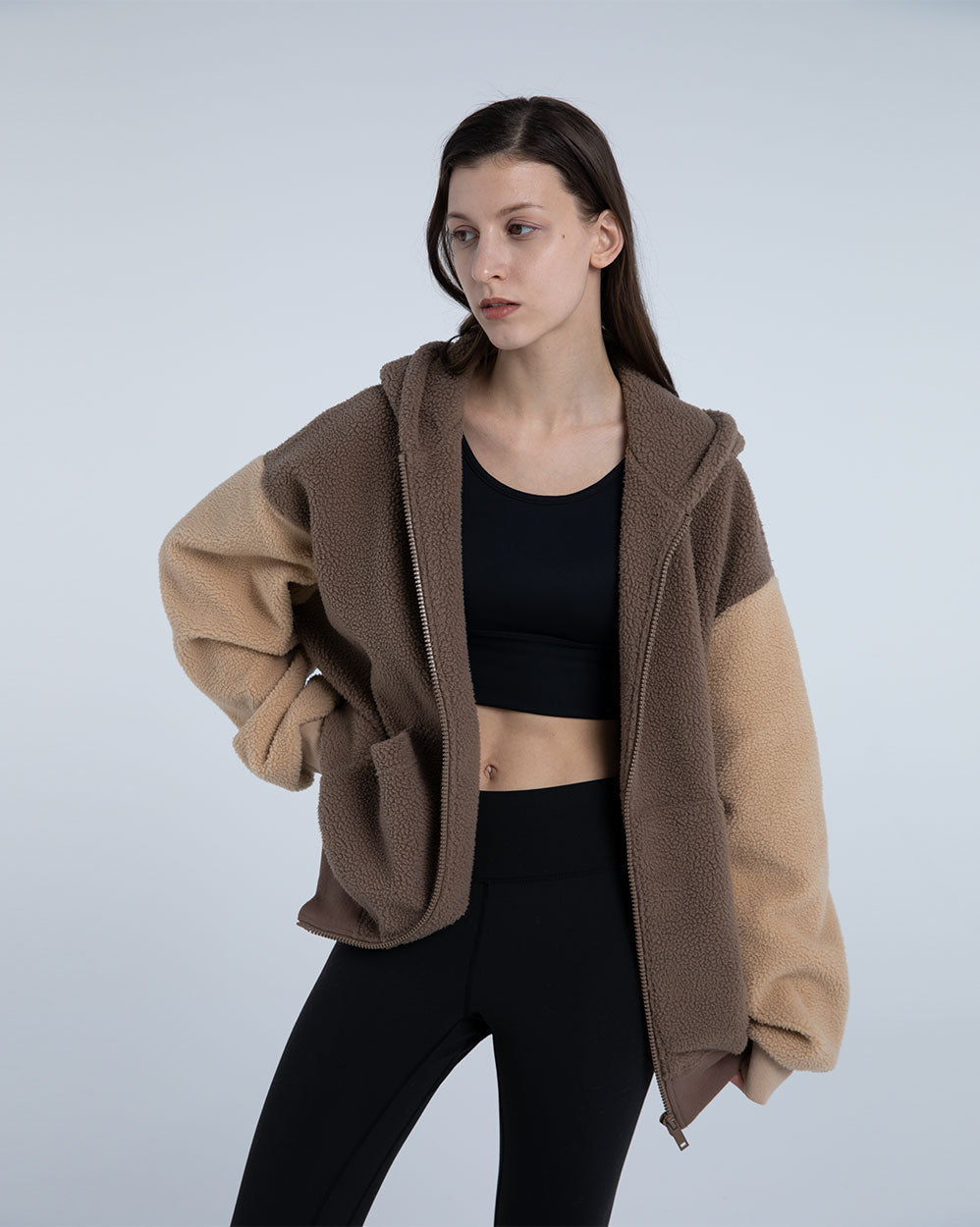 Hooded Terry Contrast Jacket image 4