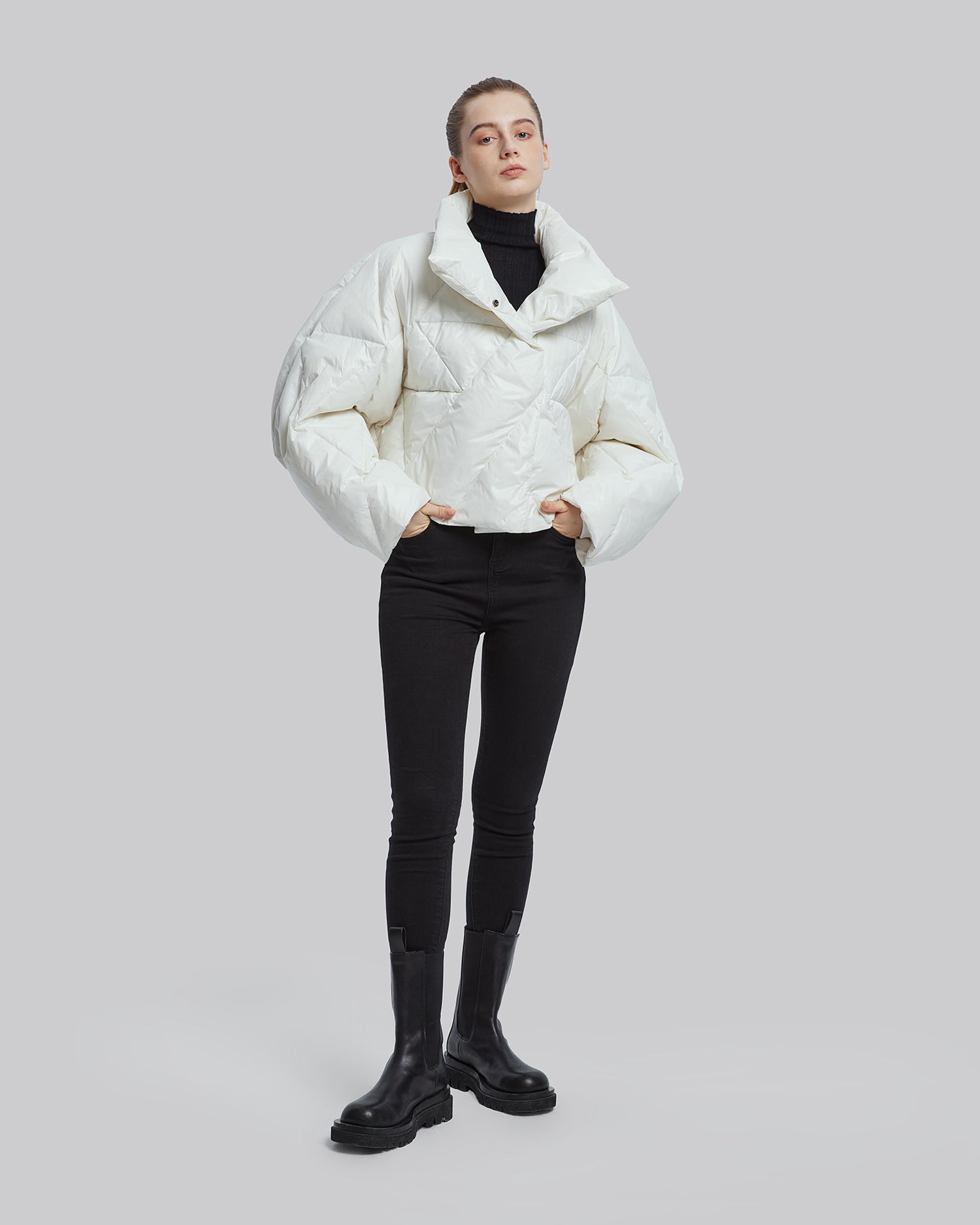 Cropped Puffer Jacket image 2