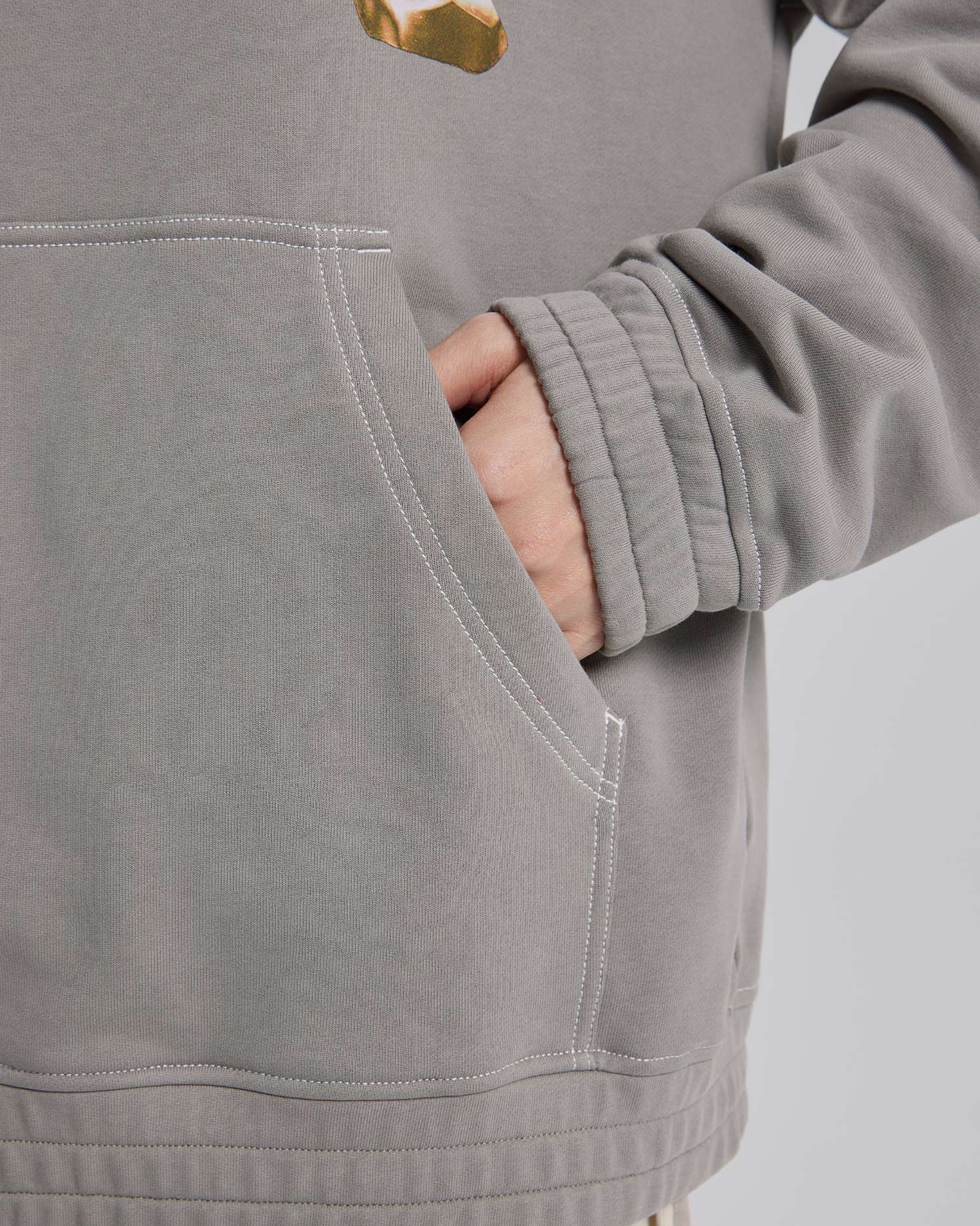 Raw-Edge Patchworks Hoodie image 5