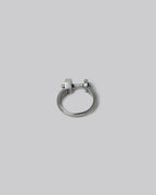 1 X Silver Shackle Ring image 0
