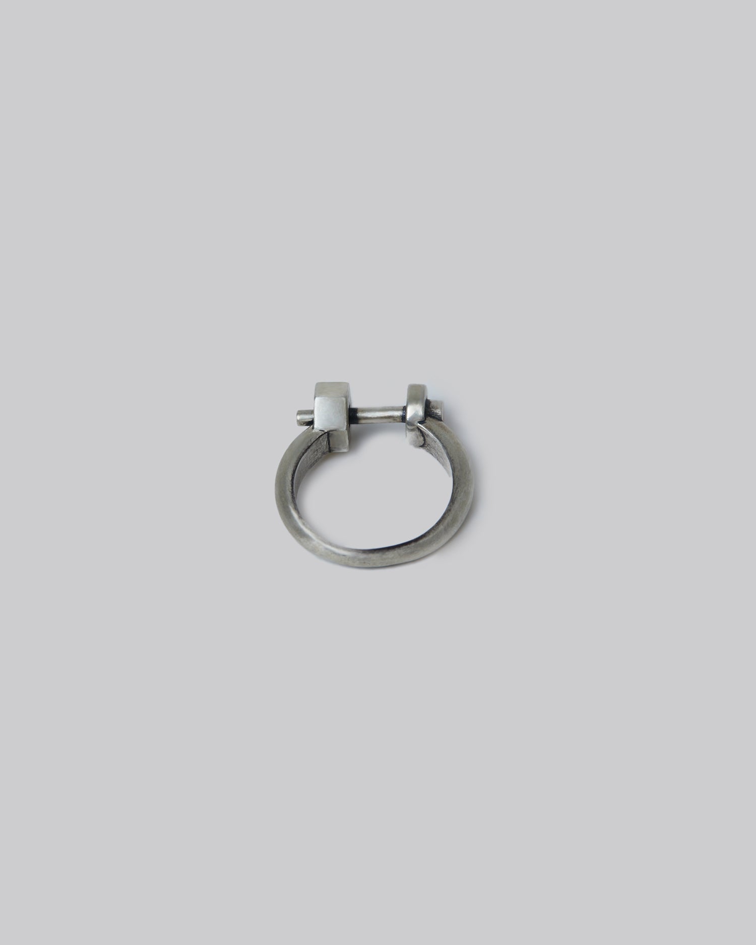1 X Silver Shackle Ring image 0