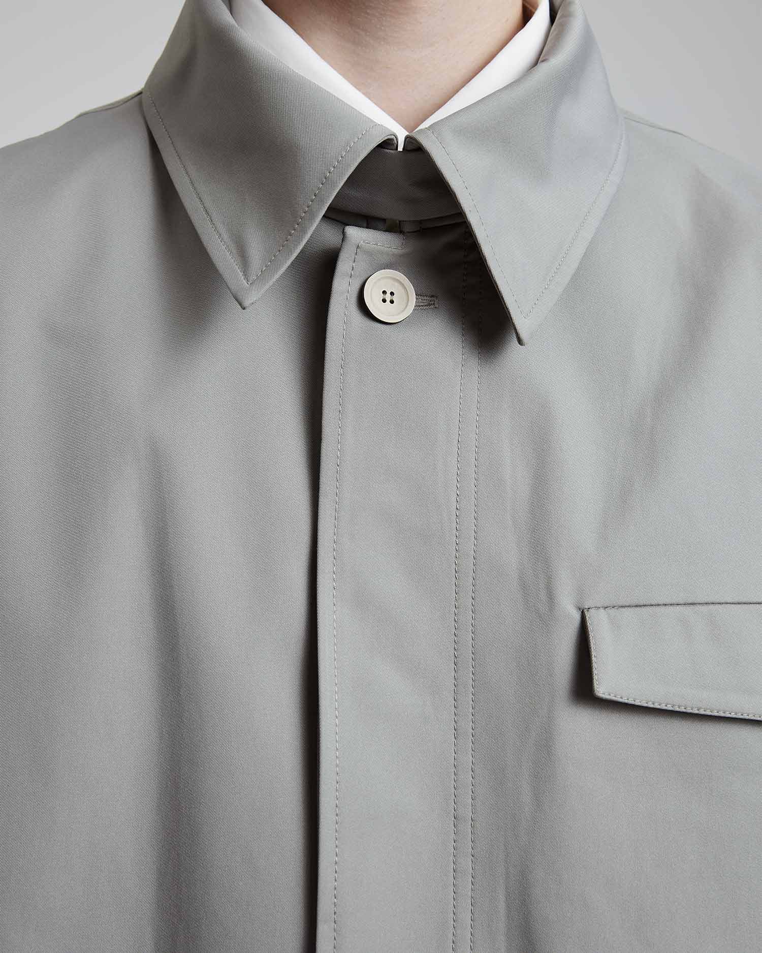Trench Coat in Cool Grey image 4