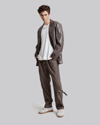 Knee Strapped Pants - Mocha, M image