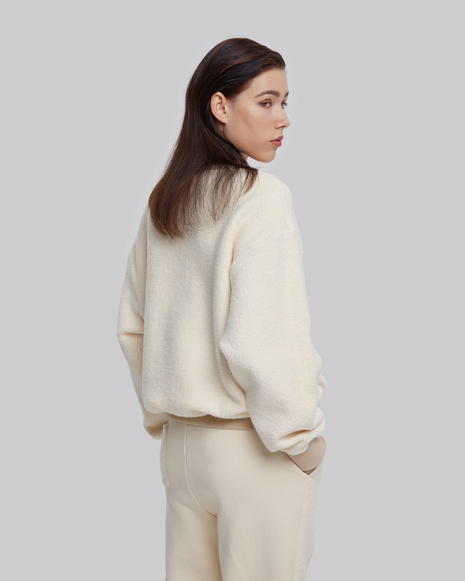 Letter-Patch Cotton Sweatshirt image 4