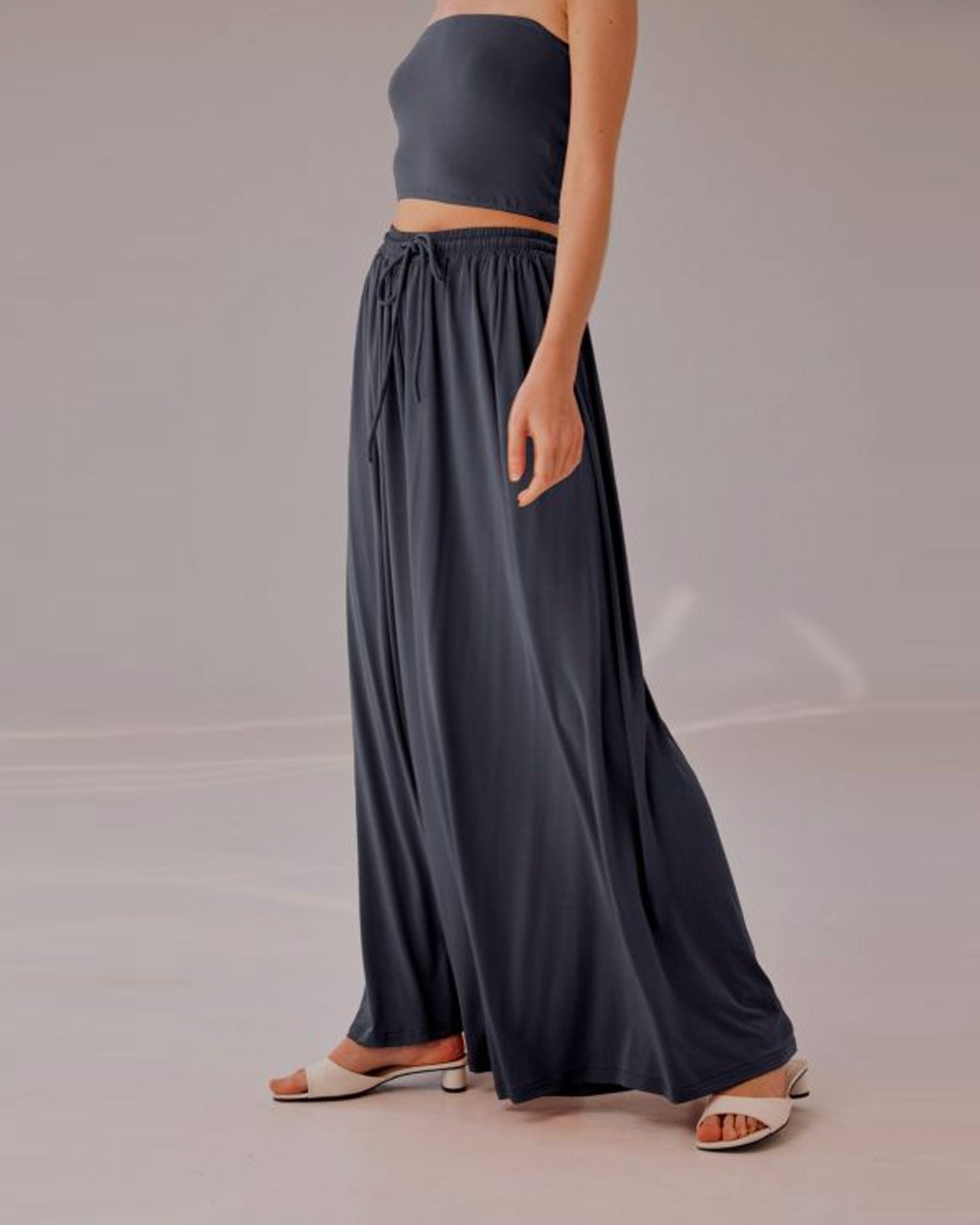 Cropped Strapless Top Set - Aegean, XXL image