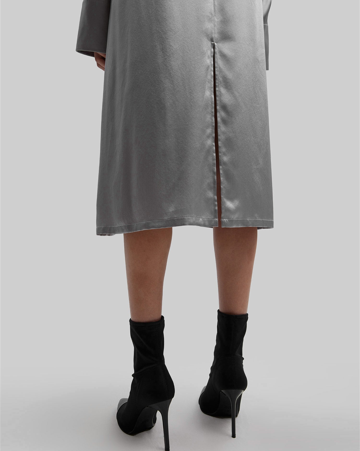 Grey Silk Dress image 3