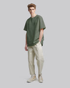 Patch Pocket Cotton T-Shirt - Olive Green, S image