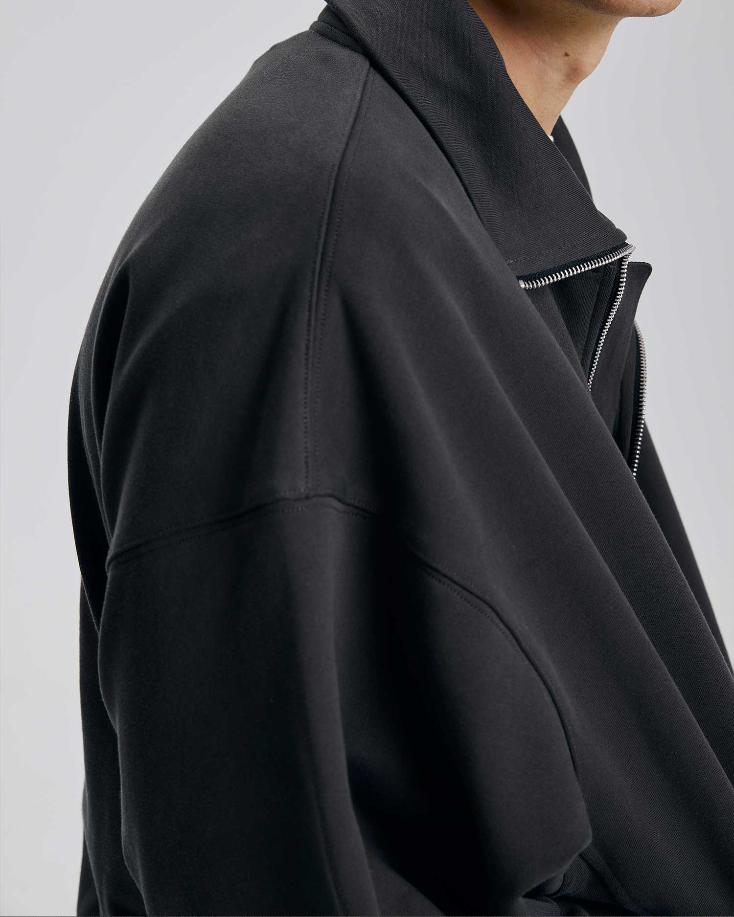 1 × Plain Half-Zip Sweatshirt image 3