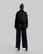 Cropped Faux-Leather Jacket image 4