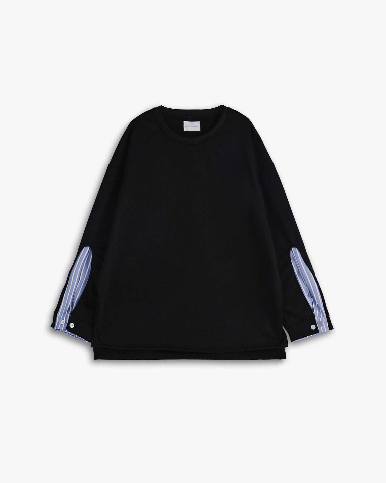 Oversized Crewneck Patchwork Sweatshirt image 0