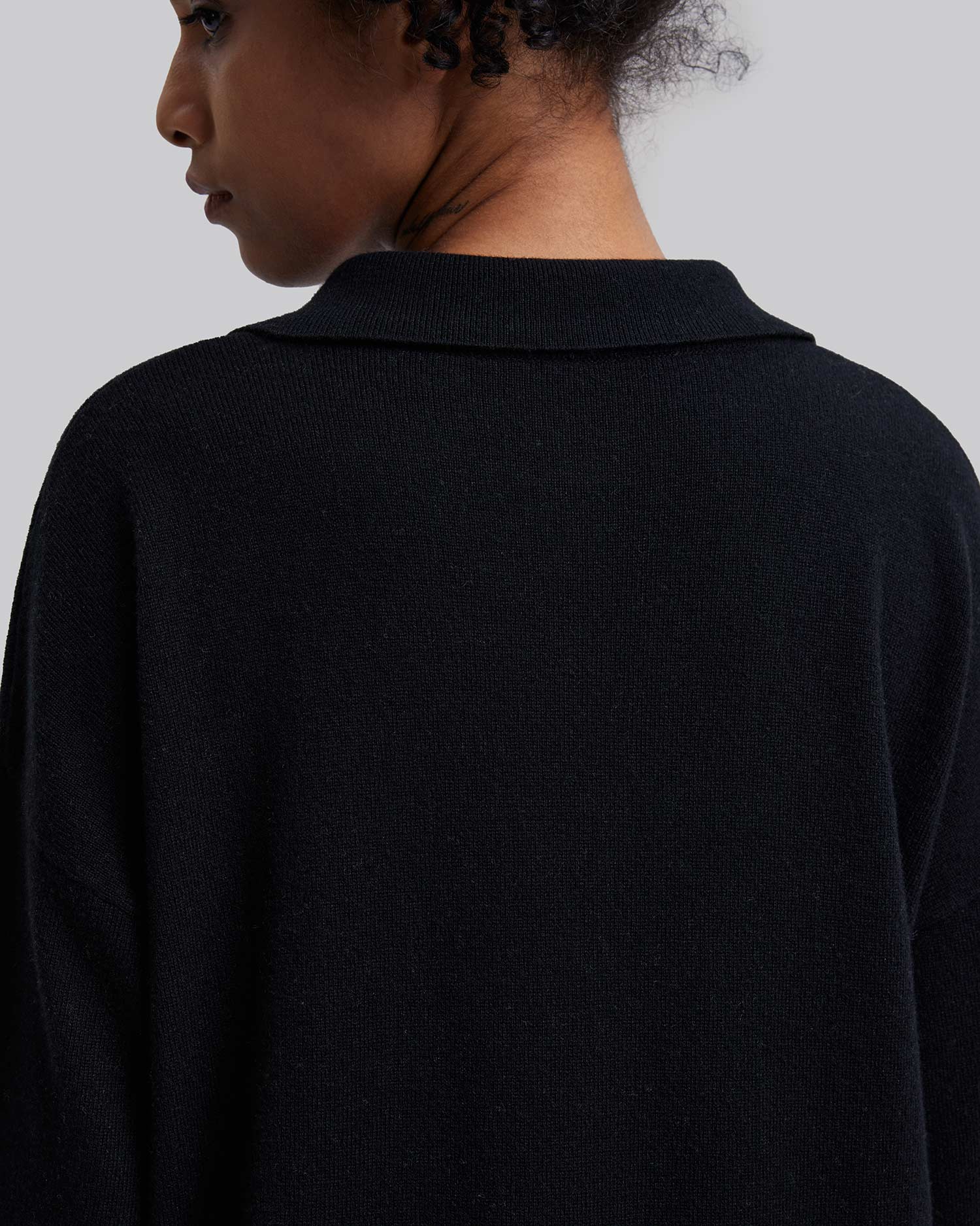 Woolen Shirt in Black image 4