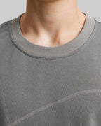 Stitch-Patterned Raw-Edge Tee image 5