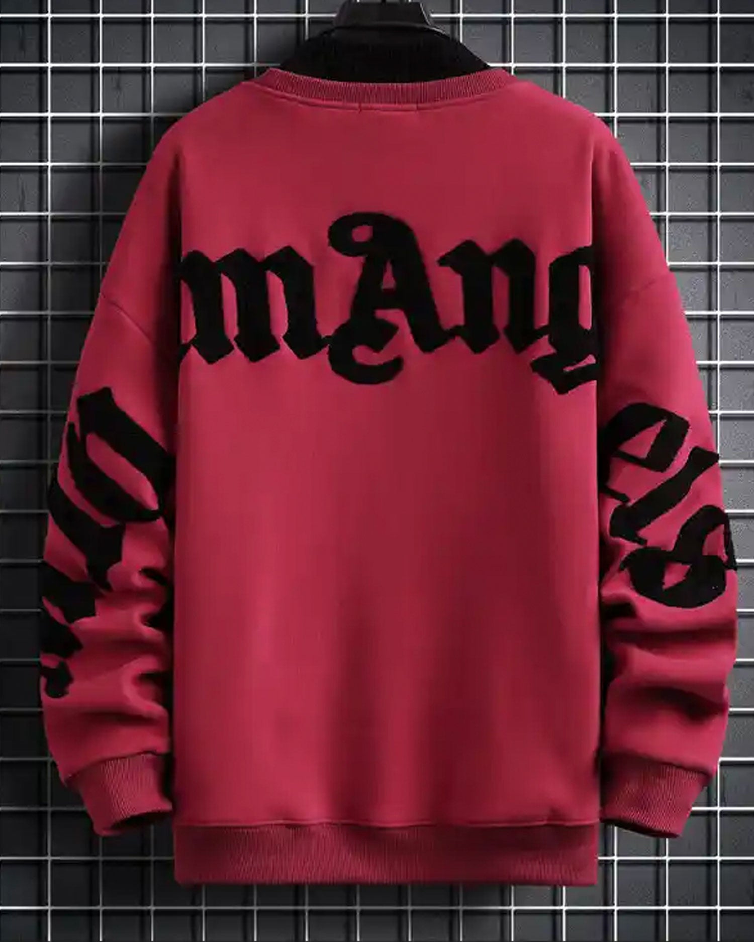 Layered Crewneck Letter Sweatshirt image 1