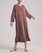 Modal  Split Midi Dress - Girl's Rose, L image