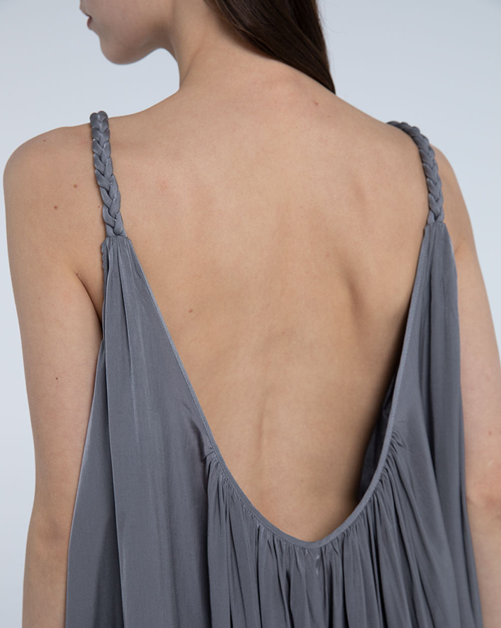 Silky Open Back Long Dress image 5
