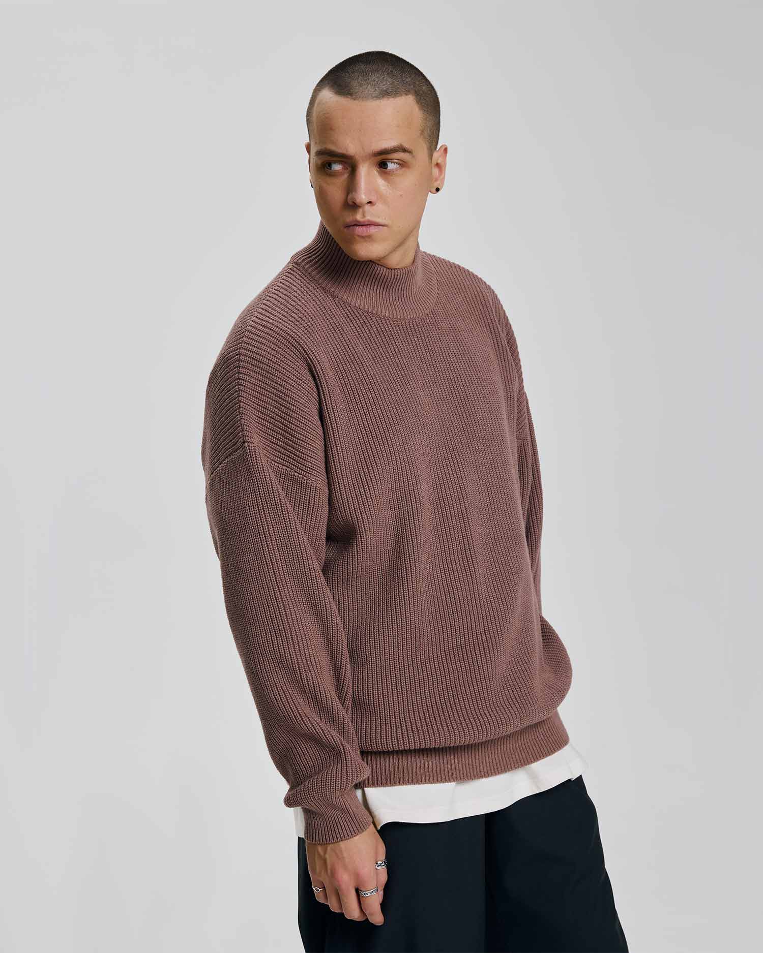 Knitted Turtle Neck Sweater image 3
