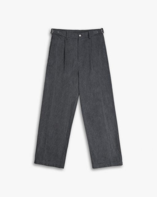 1 × Cotton Tapered Pants - Charcoal, L image