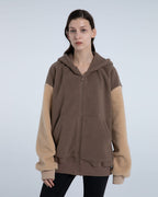 Hooded Terry Contrast Jacket image 1