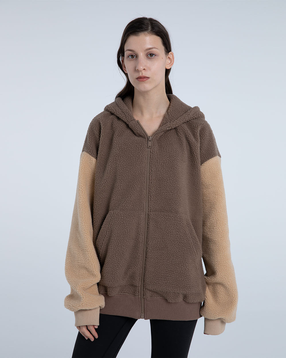 Hooded Terry Contrast Jacket image 1