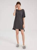 Loose Ripped Dress - Charcoal, L image