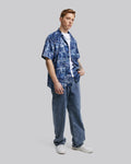 Jeans Pocket Print Short-Sleeve Shirt - Dark Blue, S image