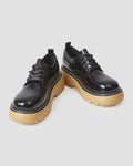 Oxford Platform Leather Loafers - Black, 5 image