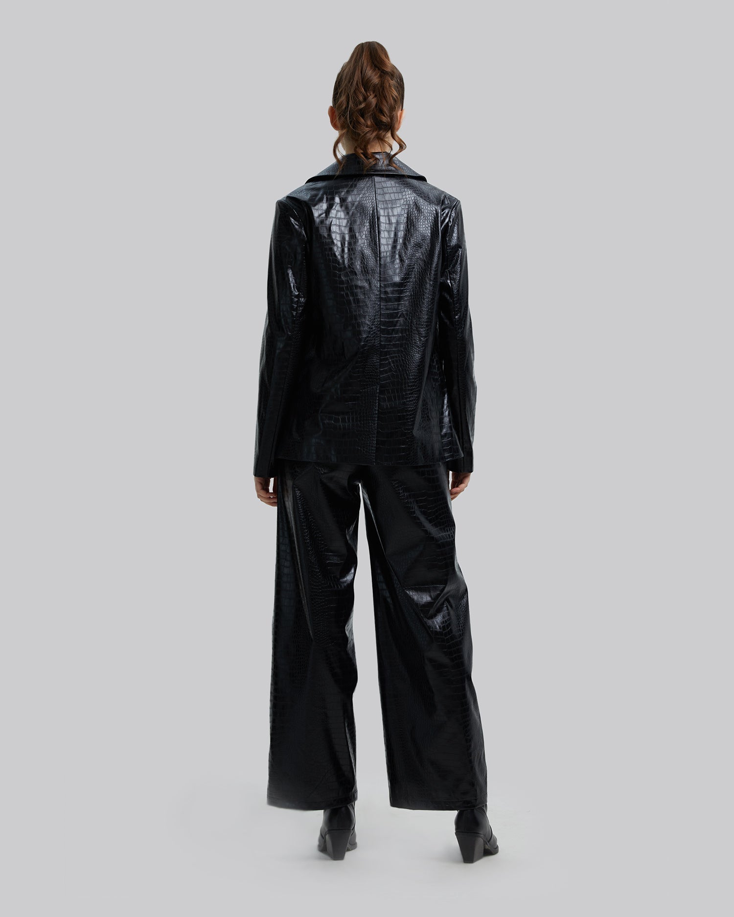 Faux Crocodile-Leather Dinner Jacket image 4