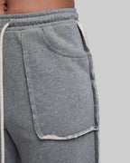 Sweatpants with Raw Seams image 3