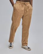 Straight Leg Suede Pants image 1