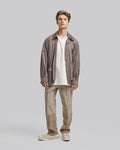 Multi-Pocket Suede-Like Jacket - Coffee, S image