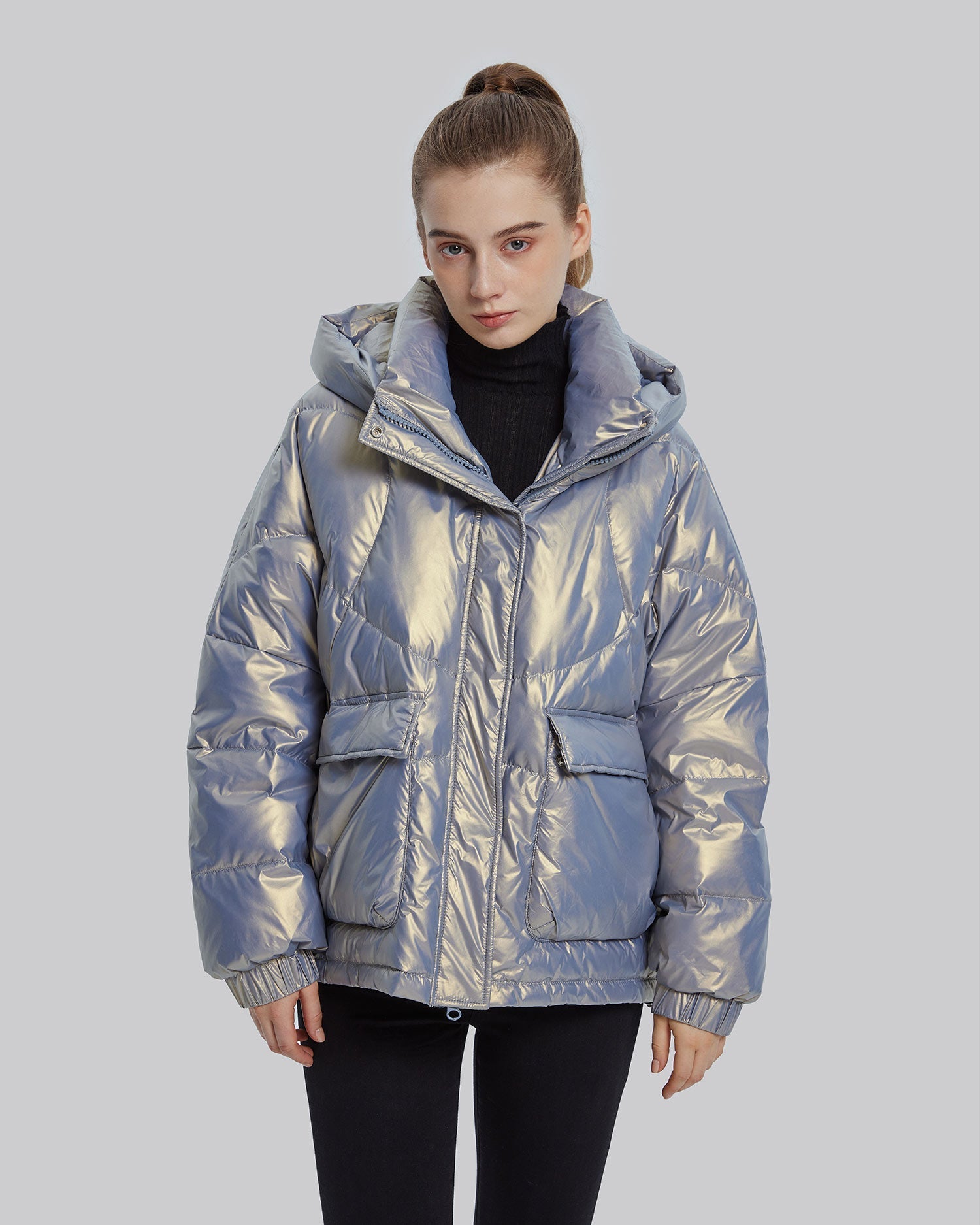 Down Shiny Puffer Jacket image 1