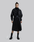 Faux-Leather Cropped Jacket - Black, S image