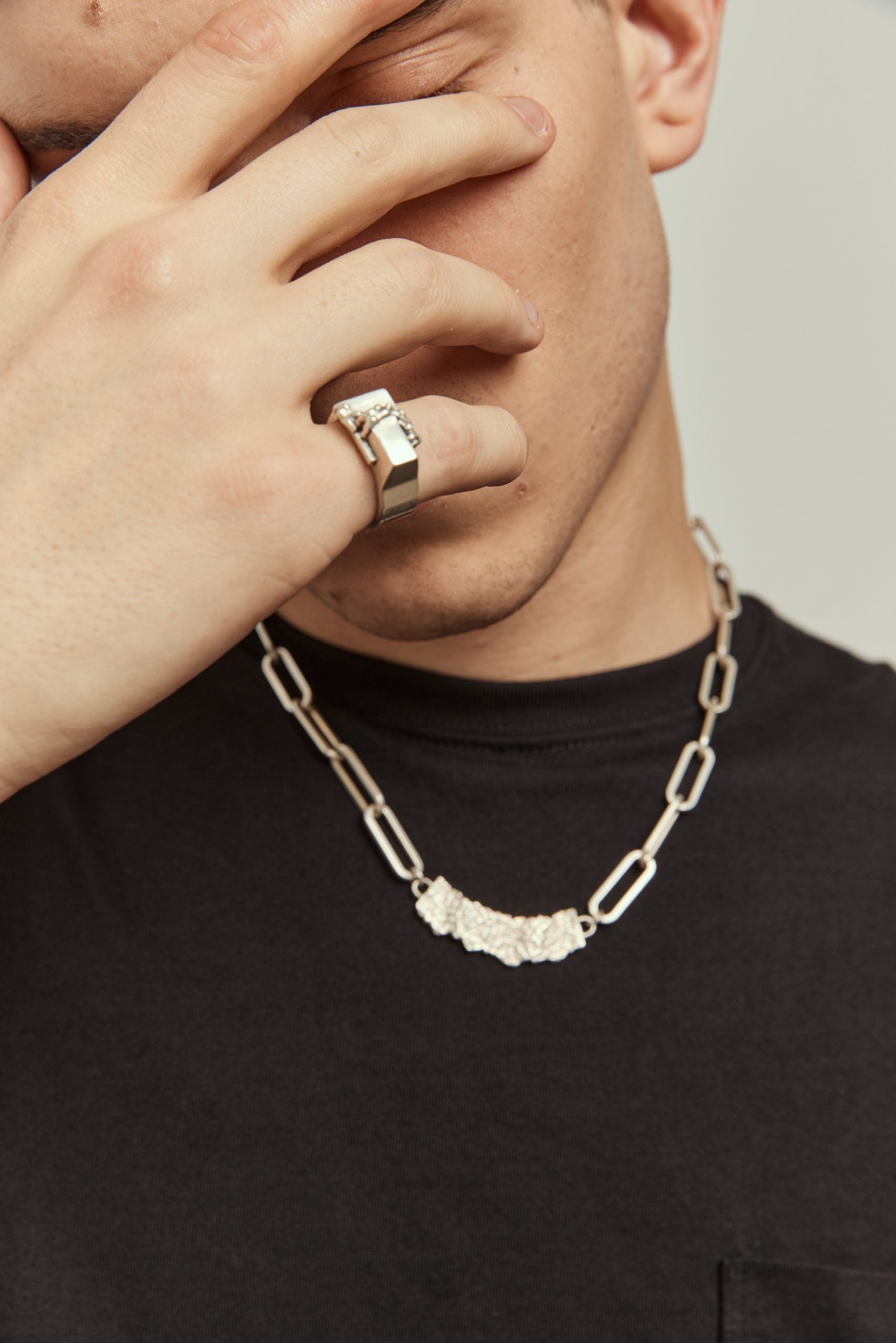 Silver Molten Ring image 1