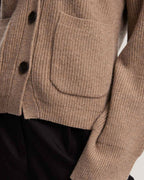 Buttoned Fine Knit 100% Wool Cardigan image 5