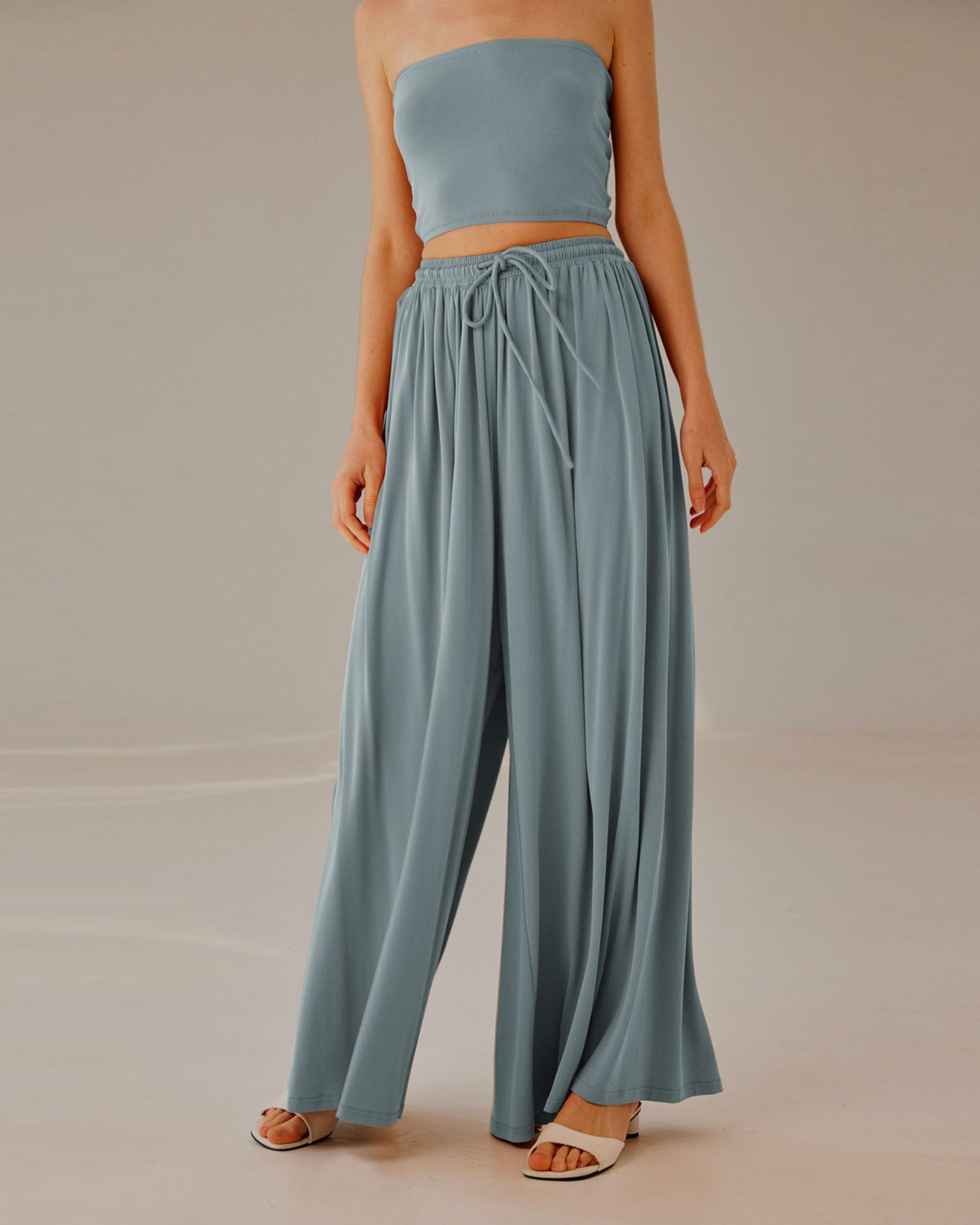 Cropped Strapless Top Set - Spindle, L image