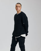 1 × Distressed Crewneck Sweater image 1