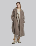 Single Buttoned Belted Wool Coat image 2