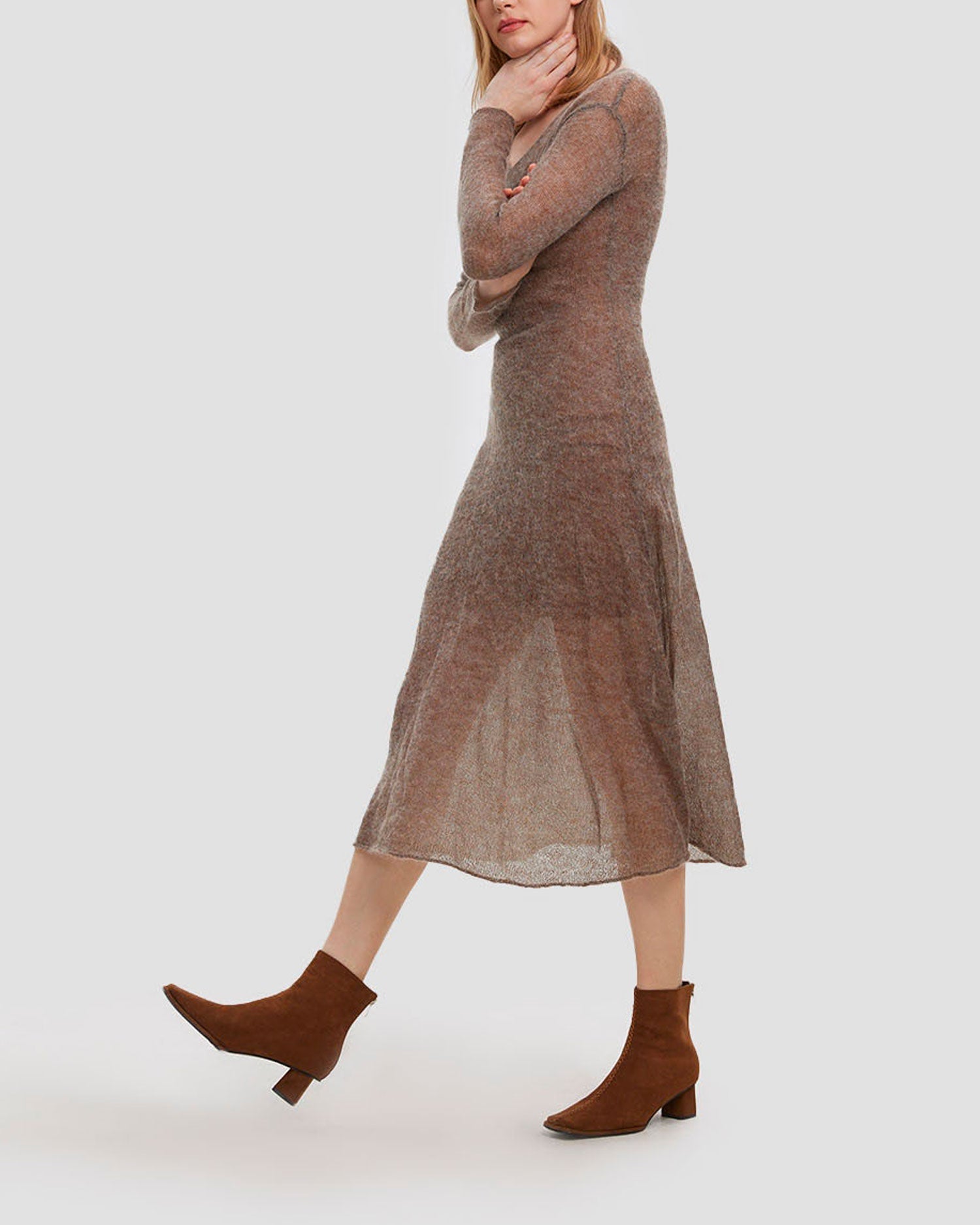 Suede Stitching Boots image 5