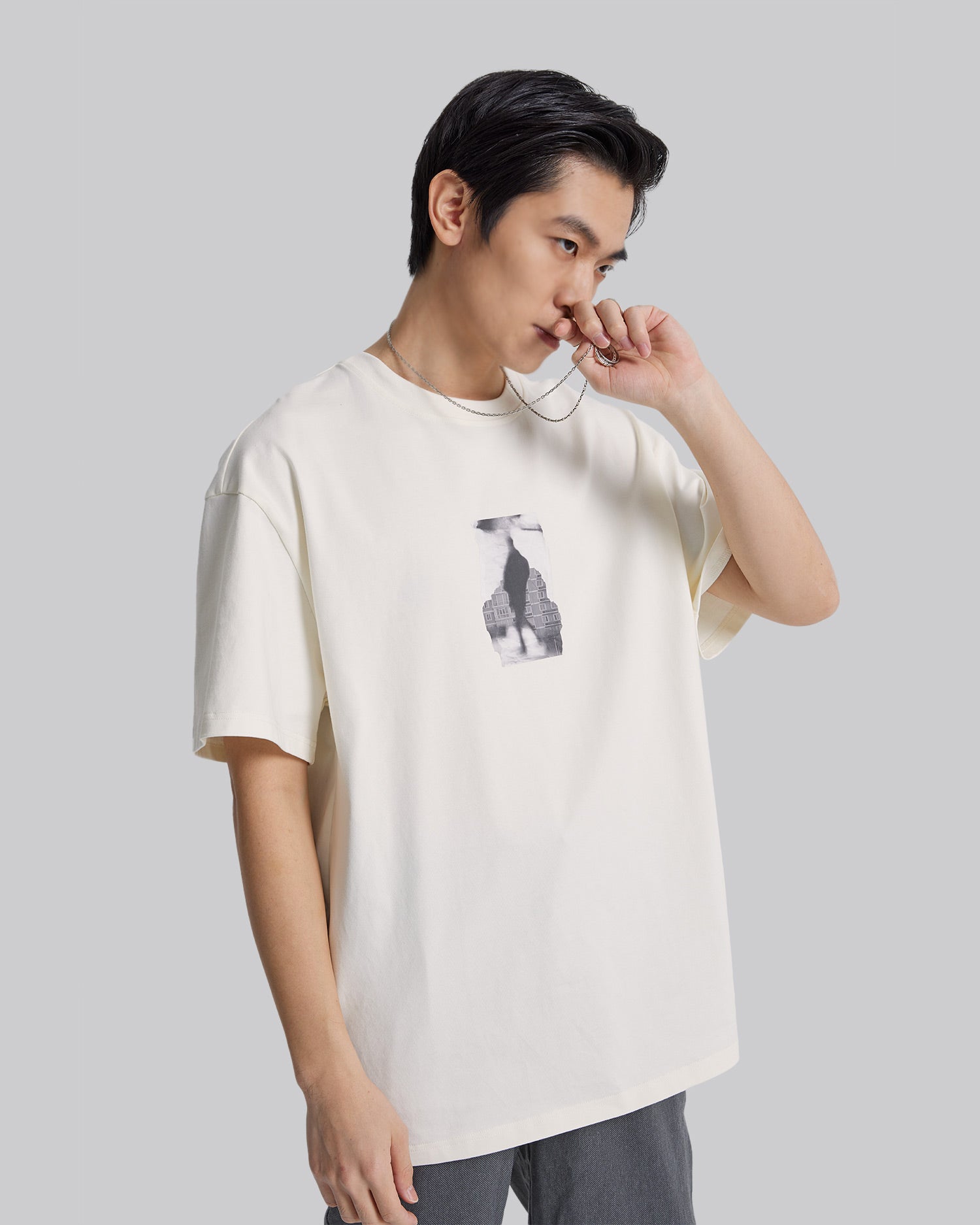 Front &amp; Back Print T-Shirt image 3