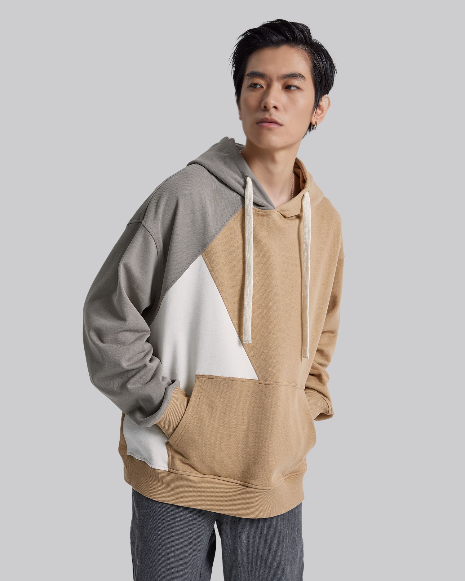 Paneled & Patched Hoodie image 3