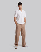 Short-Sleeved Polo Tee - White, S image