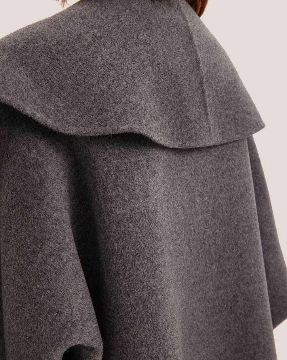Wide Sleeve Short Wool Wrap Coat image 6