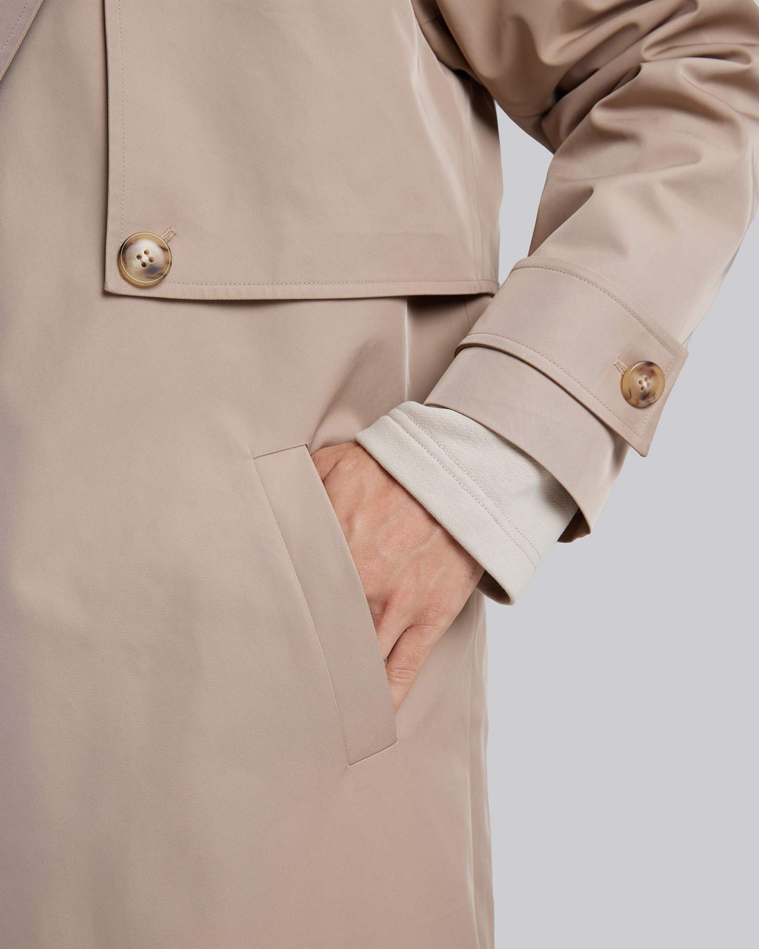 Long Coat with Detachable Cape image 3
