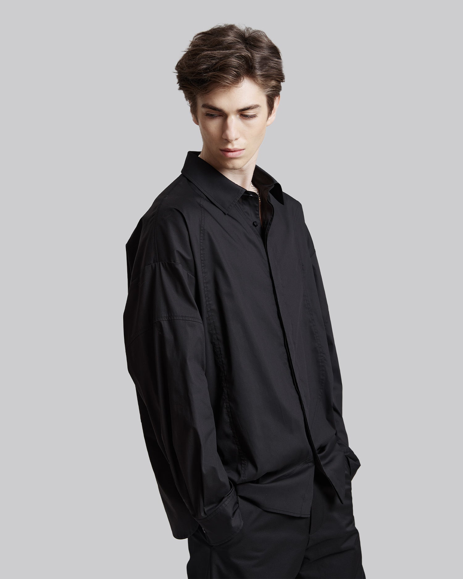 Unadorned All-Black Shirt image 1