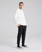 White Zippered Hoodie - White, L image