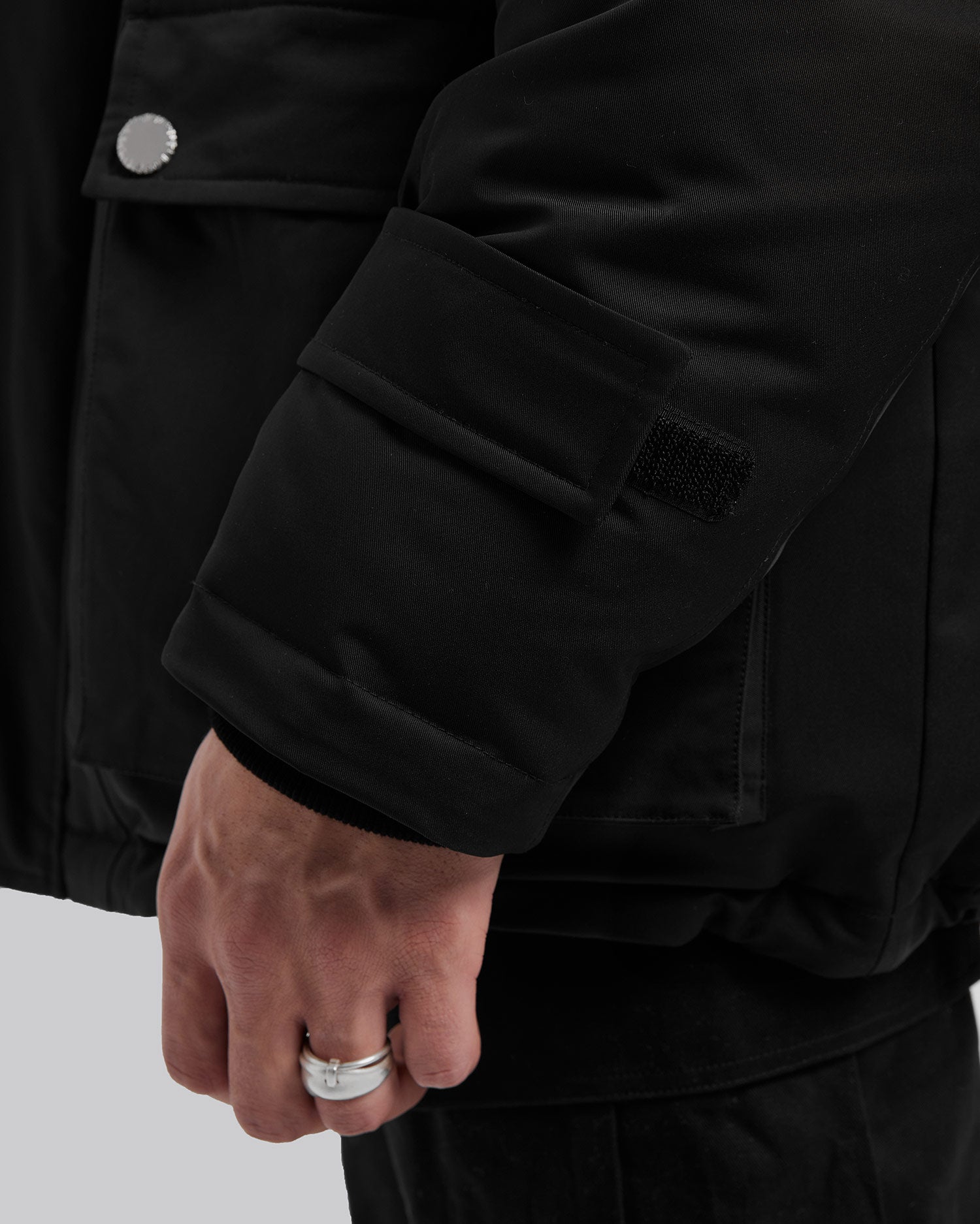 Hooded Cargo Down Jacket image 5