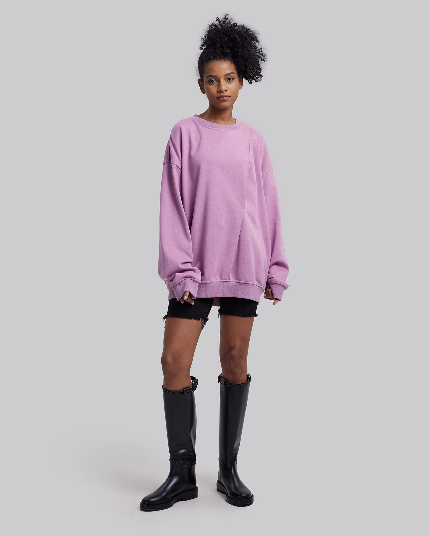 Sweatshirt With Pinch-Fold image 2