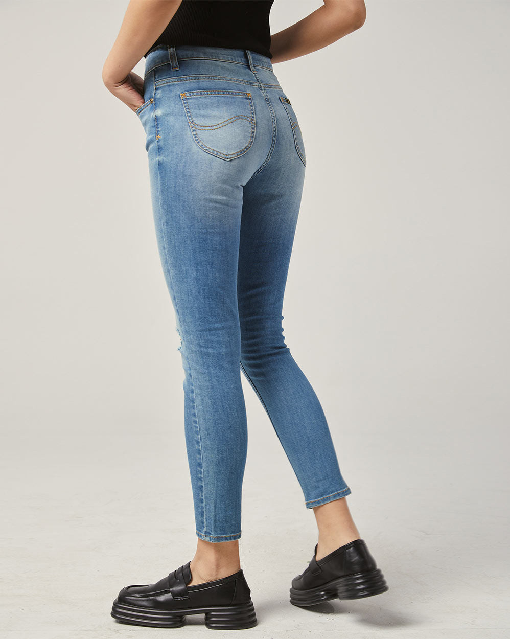Blue Ripped Jeans image 2